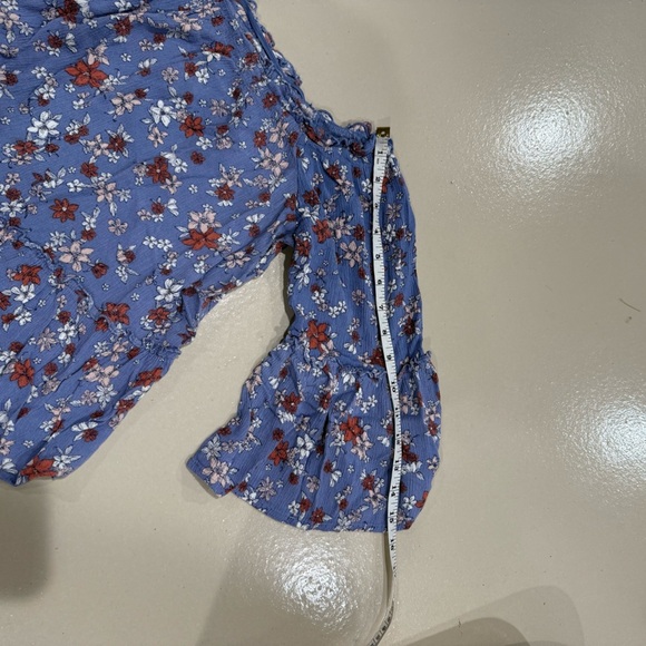 No Comment women's 1x Floral Off-Shoulder
Blouse in Blue Chic Boho Girly Cute - Picture 11 of 11